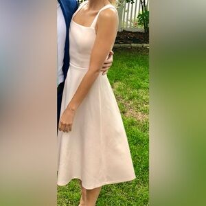 Vintage Pale Pink Fit & Flare Sleeveless Dress